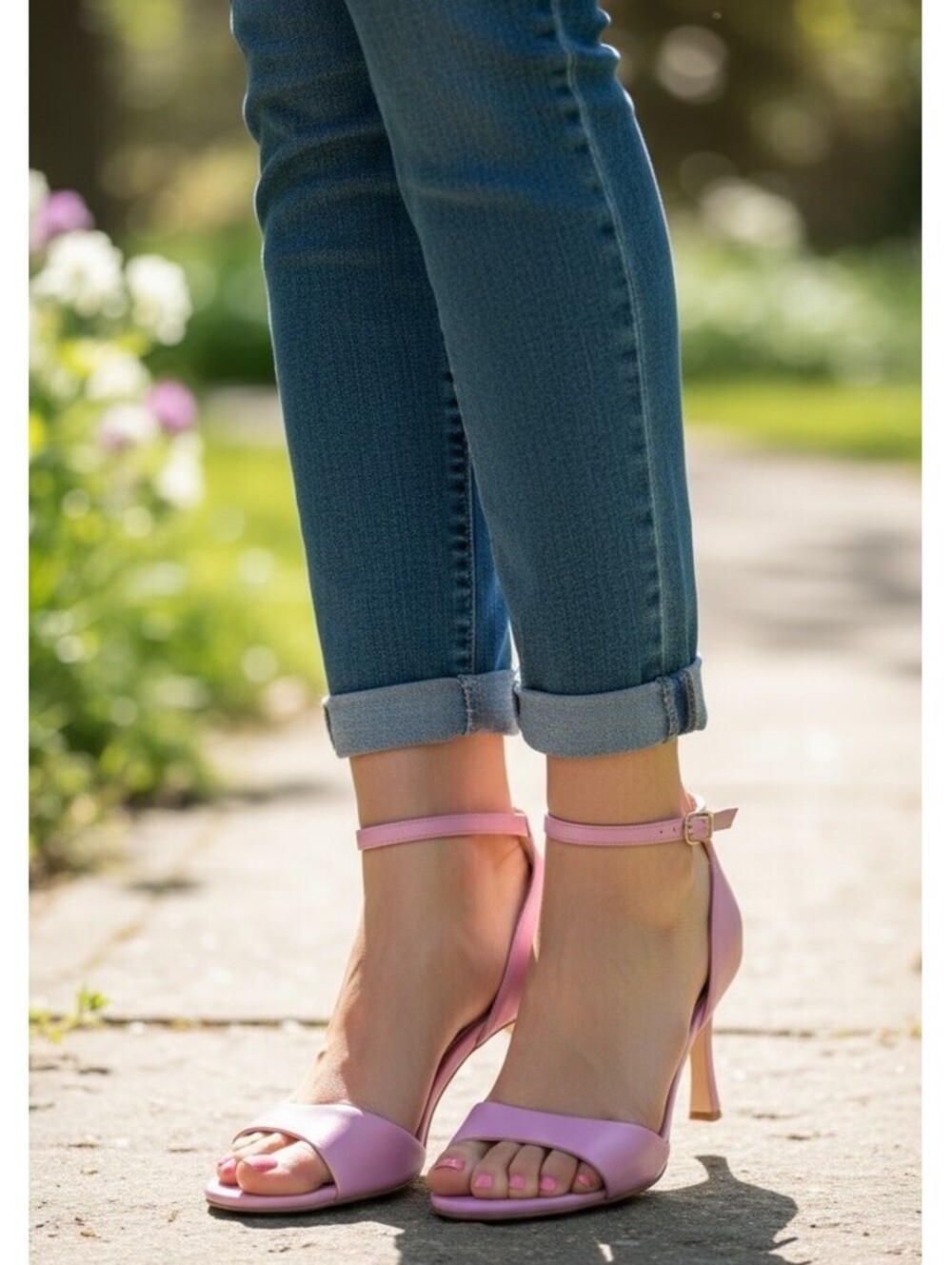 Naturalizer 27 EDIT Celeste Ankle Strap Sandal US Size 7.5- Lilac [COPY]